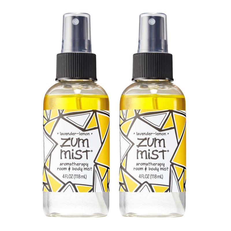 Indigo Wild Zum Mist Room & Body Spray - Aromatherapy Essential Oil Spray - Natural Body Mist & Room Spray - Lavender-Lemon Scent - 4 fl oz (2 Pack) - Image 1
